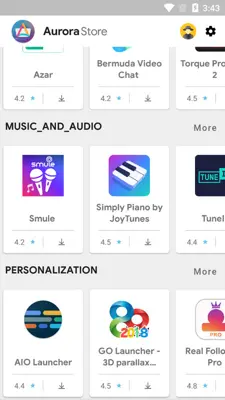 Aurora Store android App screenshot 1